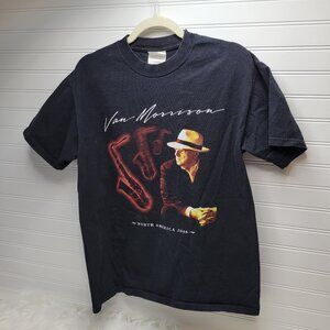 Van Morrison 2006 2007 Rock Black T-Shirt Size Large Rock Metal Concert Tour WA